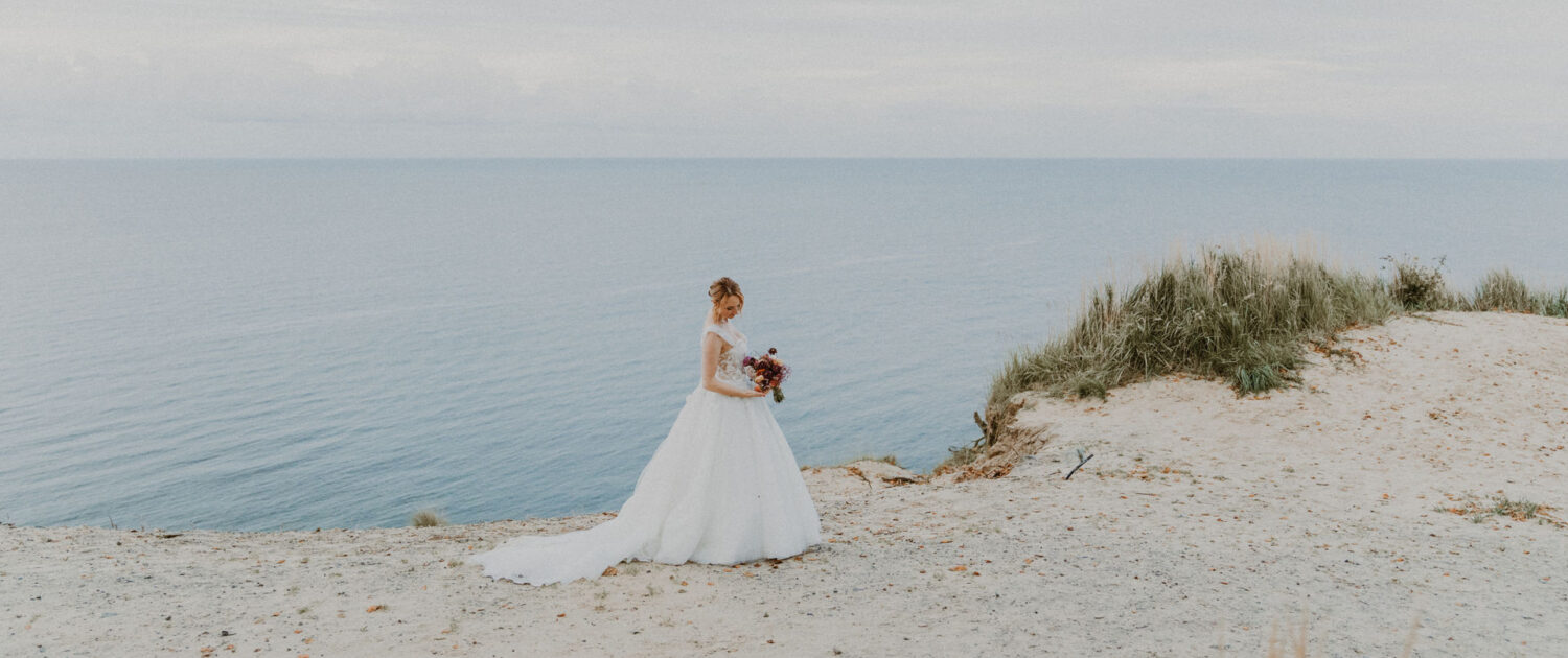 Braut an der Ostsee