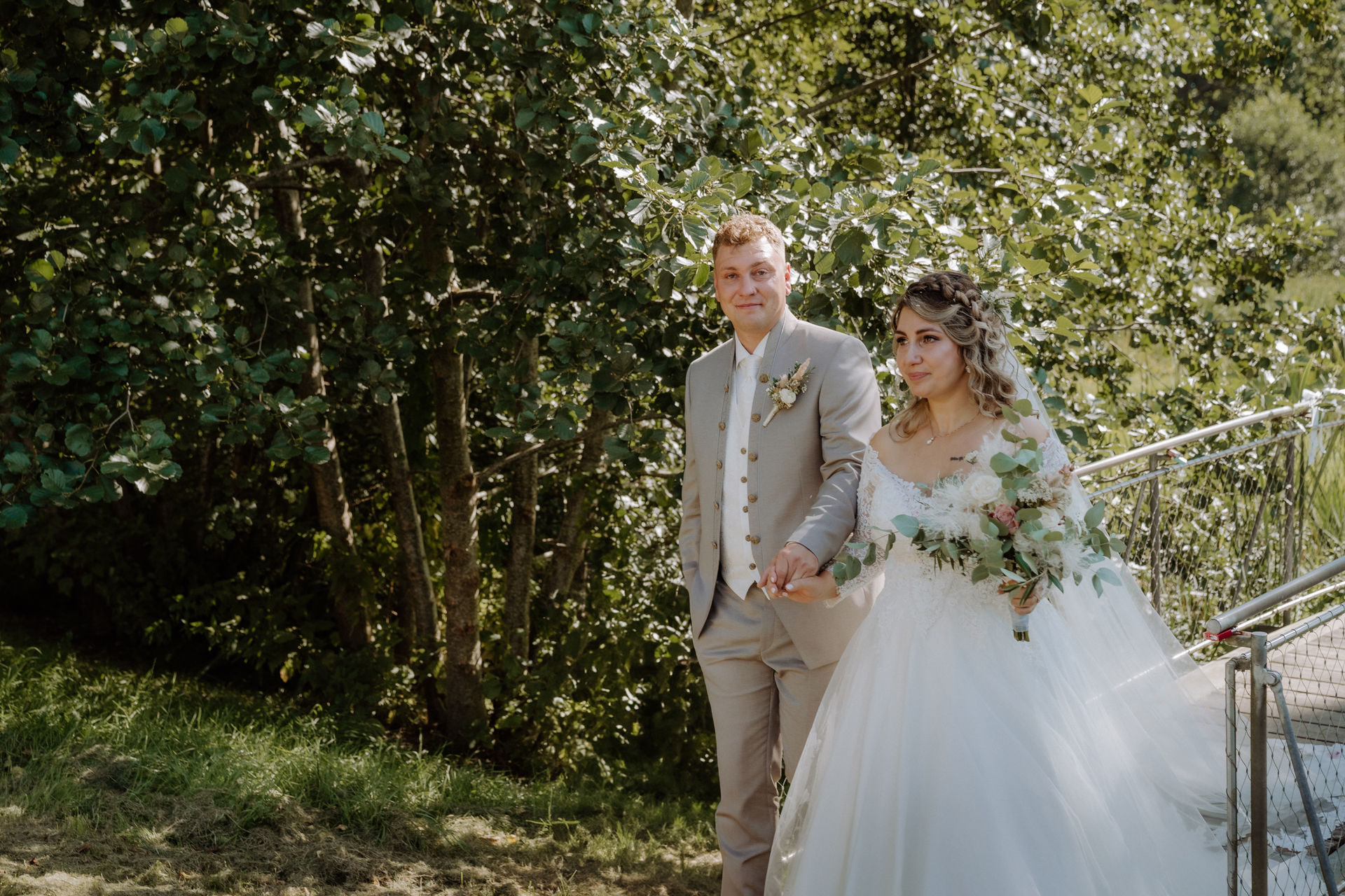 Brautpaar nach der Hochzeit